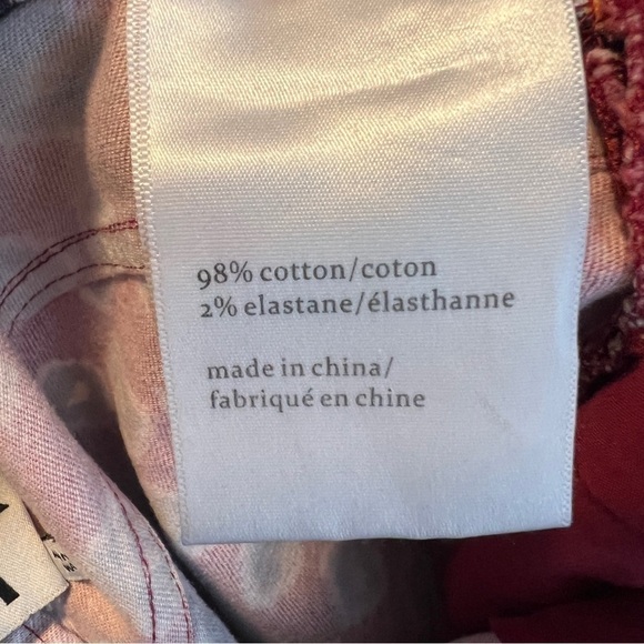 Pam & Gela Johnny Was Ikat Print Twill Ankle Zip Pants - Picture 6 of 6